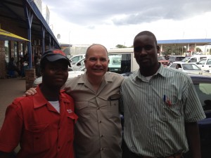 Jerry and Moloki in Palapye