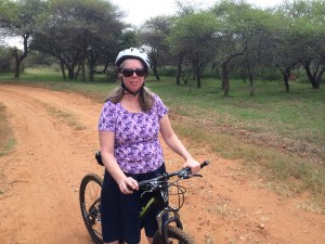 Beverly on Her Bike